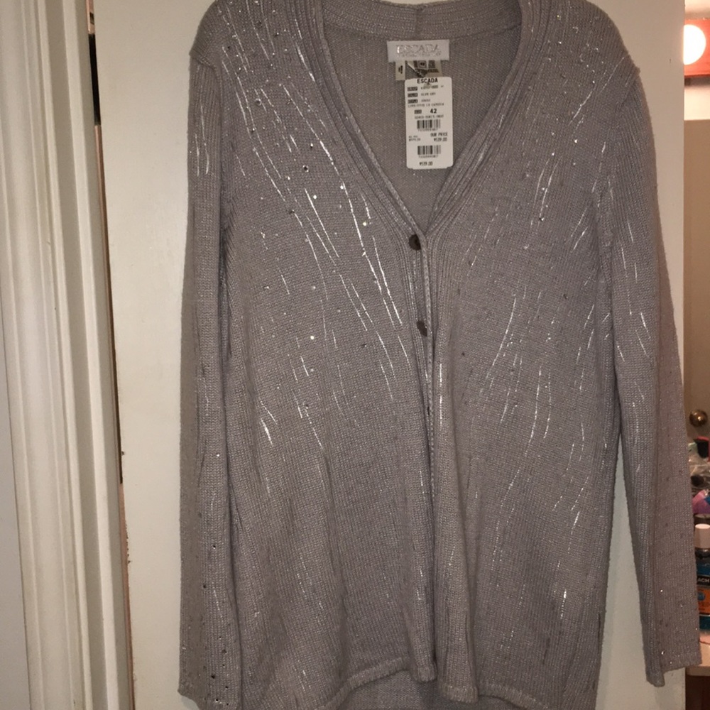 Escada grey cardigan